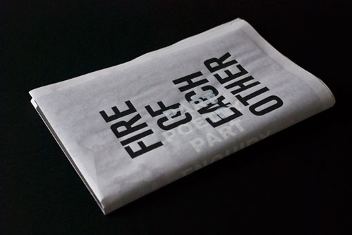 Design Work Life » Student Work: Januar Rianto: Fire Of Each Other #typography