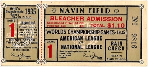 a time to get: Vintage Baseball Tickets #baseball #vintage