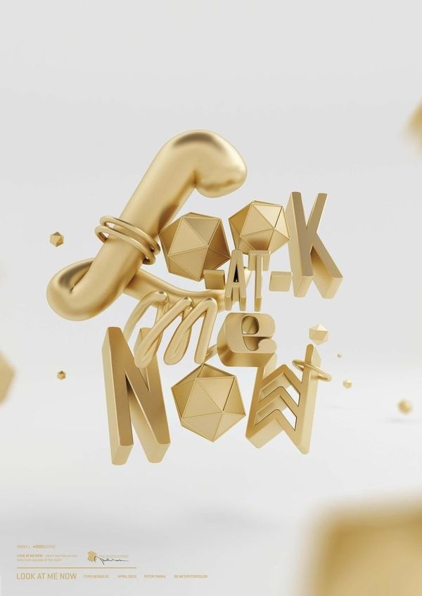 Maxon Cinema 4D tutorial: Create realistic gold 3D type Digital Arts #4d #cinema #gold