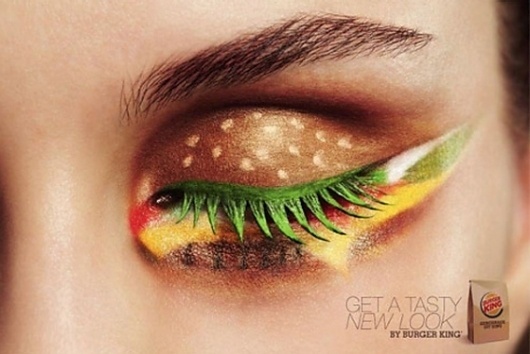 Burger King Dabbles in Makeup Artistry; Reggie Bush to Shill Skin Care -- The Cut #burger #photography #makeup #king