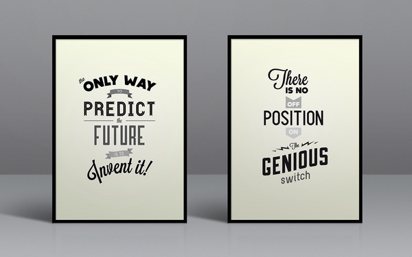 Typography prints #frame #quote #print #typography #poster #grey