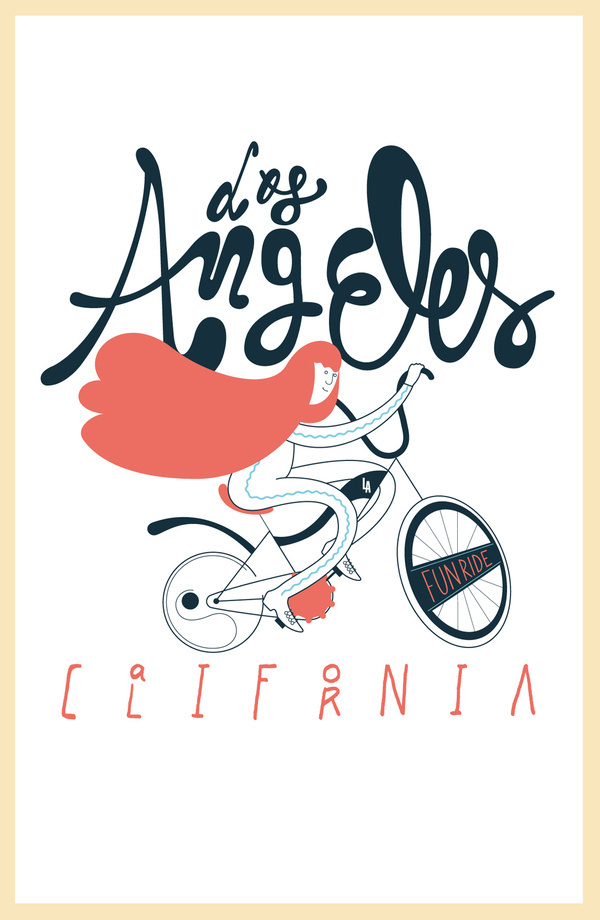 Los Angeles Tees on the Behance Network #los #bike #angeles