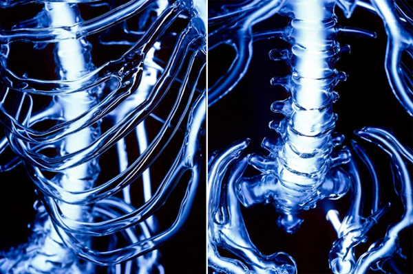 Embodiment: A Neon Skeleton by Eric Franklin #skeleton #light #neon