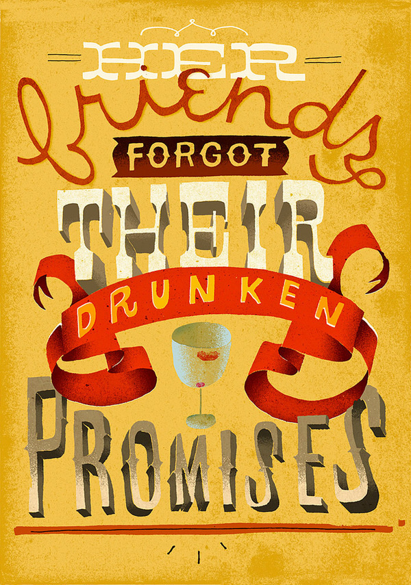 Drunken promises #type #lettering #hand
