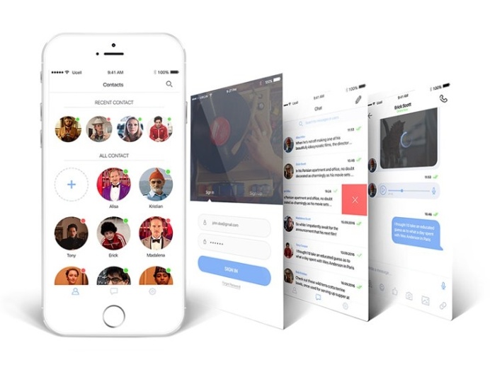 Mobile Chat App UI