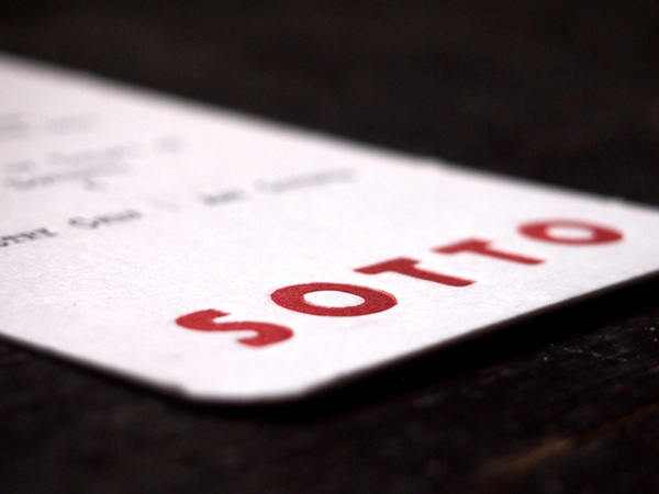 Sotto Christopher A. Ritter #futurism #menu #sotto