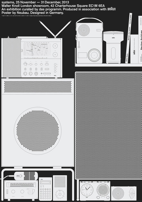 Systems Exhibition Neubau #braun #poster