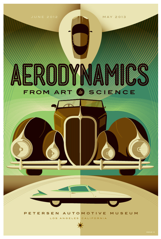 petersen automotive museum: aerodynamics poster by *strongstuff on deviantART #aerodynamics #whalen #tom #illustration #poster #type #car #lost
