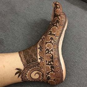 Foot Mehendi Design Ideas