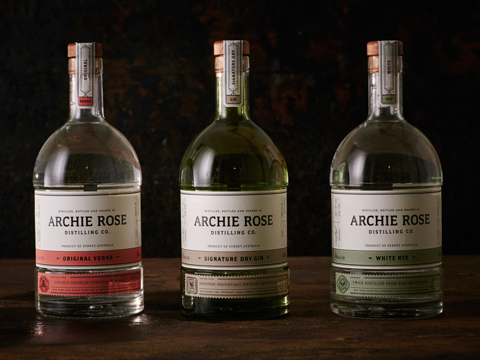 Archie Rose Spirit Range by Squad Ink / AGDA Awards