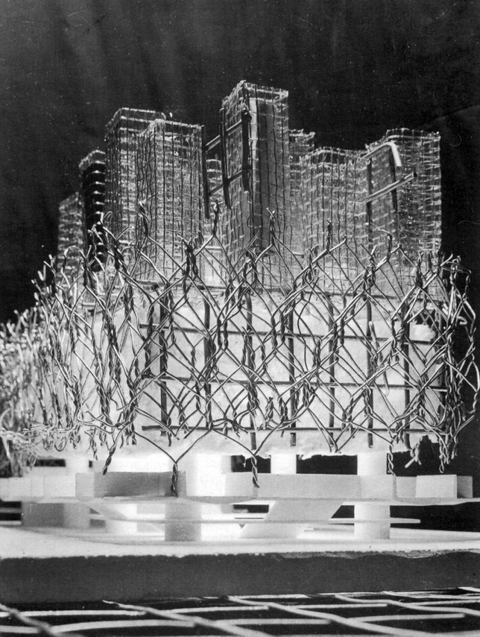 Lyrical Theatre in Cagliari, Maurizio Sacripanti, 1965 #model #architecture