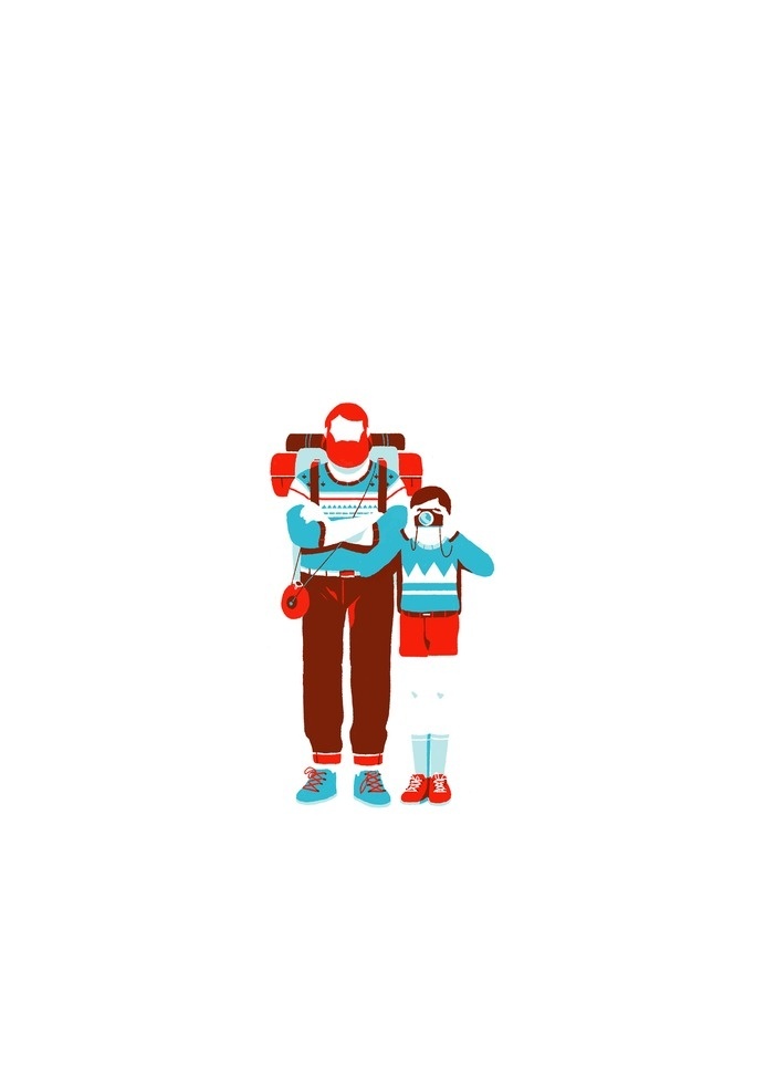 MOUNTAIN on Behance #adventure #camera #illustration