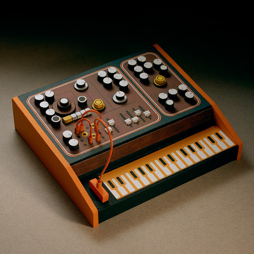 Galleries Product Design Miniatures Objects Fubiz™ #art #synth #paper craft #miniatures