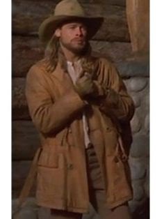 The sweeping, #melodramatic saga of three brothers, their powerful father, and a #beautiful #woman, the popular period drama "Legends of the Fall". See Brad Pitt Leather Coat, He performed as Tristan Ludlow. #bradpitt #legendsofthefall #leathercoat #film #drama #tristanludlow #browncoat #brownleathercoat #style #fashion