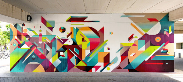 Nelio New Mural In Valencia, Spain StreetArtNews #colours #wall #spain #mural