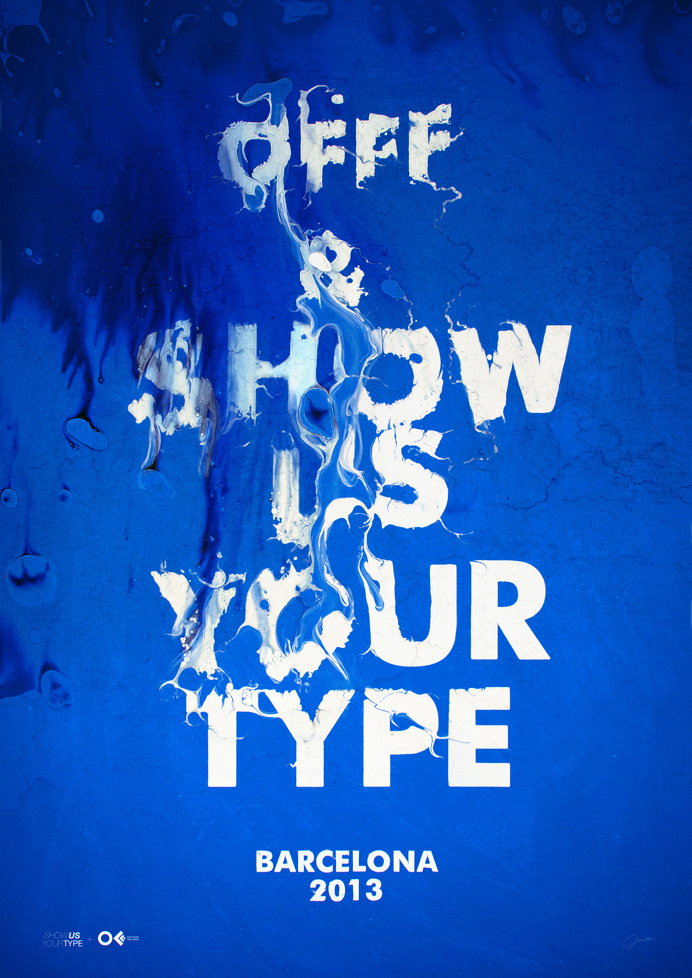 Blue water poster