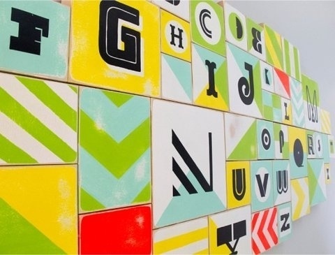 FFFFOUND! | Modern Baby Nursery Alphabet Artwork | Oh So Beautiful Paper #design #graphic