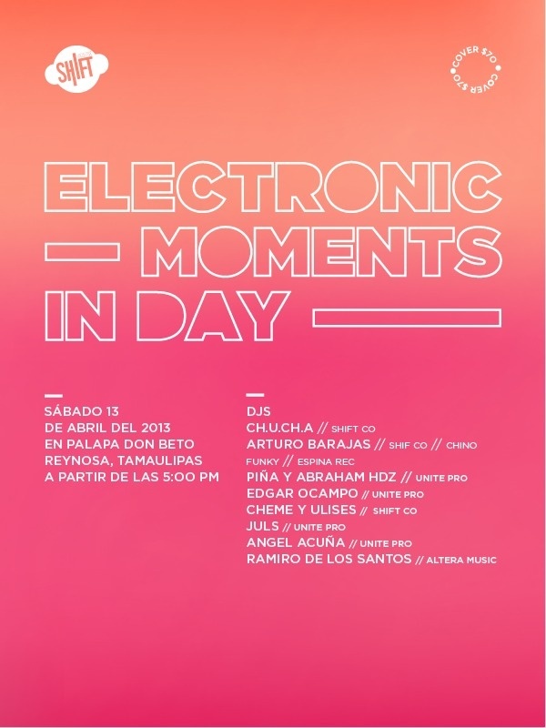 Flyers 2O13 #sonora #white #pink #grid #mxico #electronic