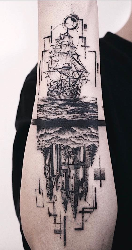 30 Incredible Ship Tattoos For Your Next Adventure • Body Artifact
