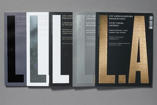 L.A magazine - Les Ambassadeurs on the Behance Network #print #editorial #magazine