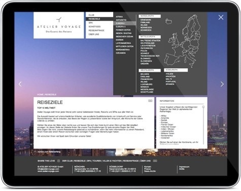 Die neue Atelier Voyage Website #atelier #voyage #frick #id&co #michael