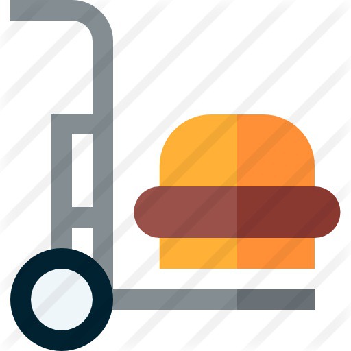 See more icon inspiration related to take out, shipping and delivery, food and restaurant, take away, burger, trolley, delivery, wheel, wheels, cart and transport on Flaticon.