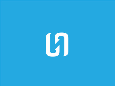 One idea for a new app called Hookline. A double hook that forms a hidden reversed H. #branding #brand #logo #mark #wordmark #app #identity