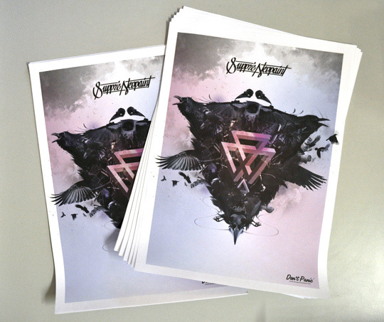 Suppré #design #poster #logo #suppr #raven