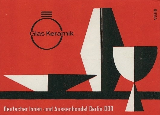 German matchbox label | Flickr - Photo Sharing! #matchbox #glas #keramik #german