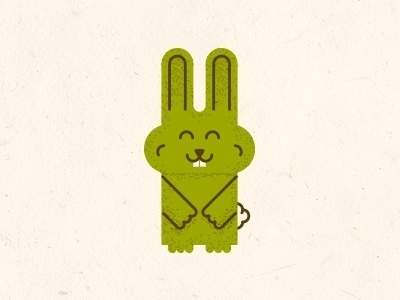 Dribbble - Wabbits by Matthew R. Miller #illustration #bunny #texture
