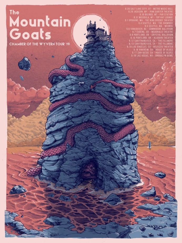 THE MOUNTAIN GOATS TOUR POSTER 2019
