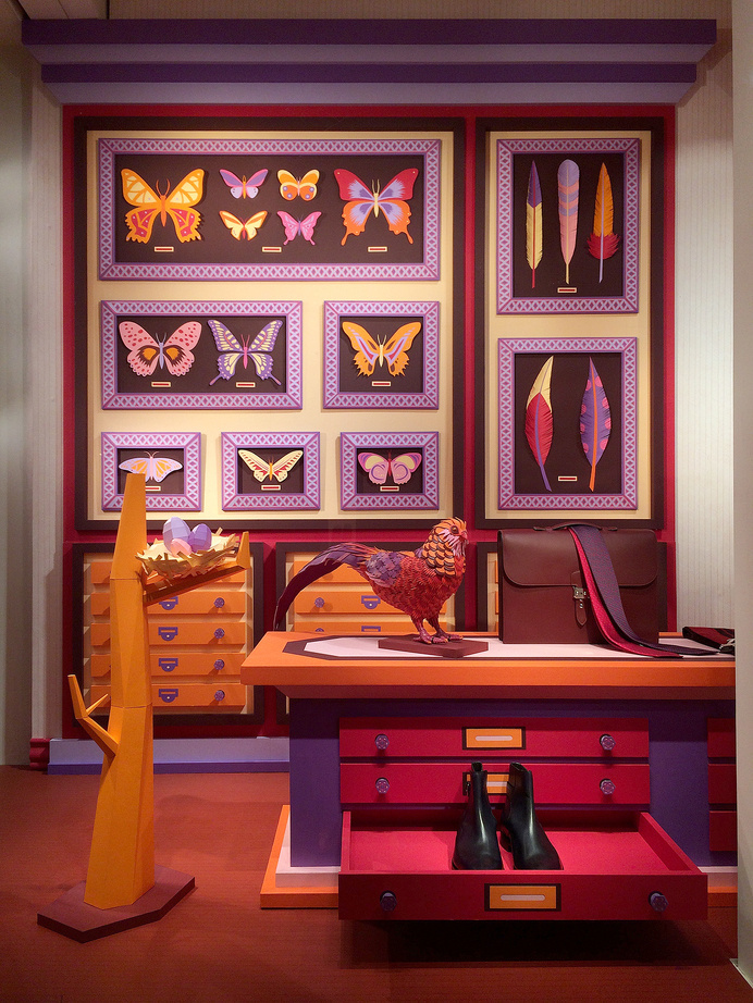 paper art #design #spaces #leather #art
