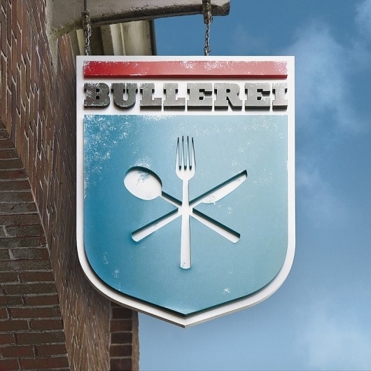 Bullerei – Restaurant & Deli – Corporate Design #signage #logo #photography