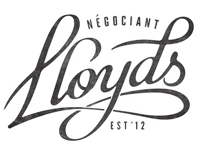 Lloyds Négociant #lettering #trademark #design #logo #type #typography