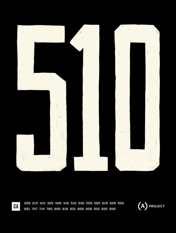 Area Code Project — Posters #numbers #mcquade #poster