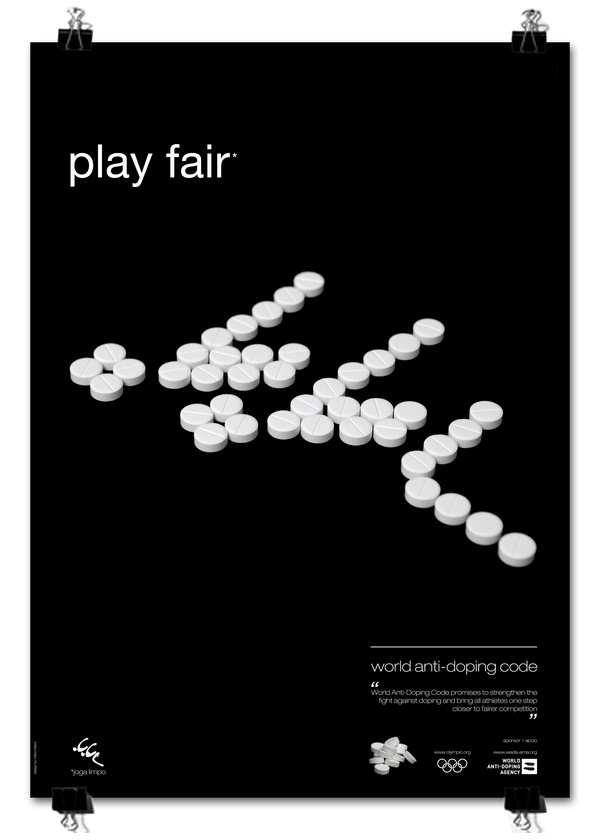 play fair poster series #pills #design #graphic #poster #olympics #editorial