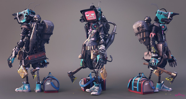 Crazy Studo Color #robot #boy #color #crazy #studo #3d