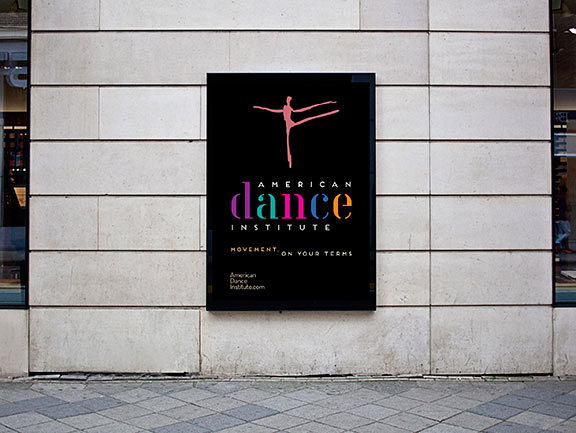 American Dance Institute Branding #design #color #branding #typography