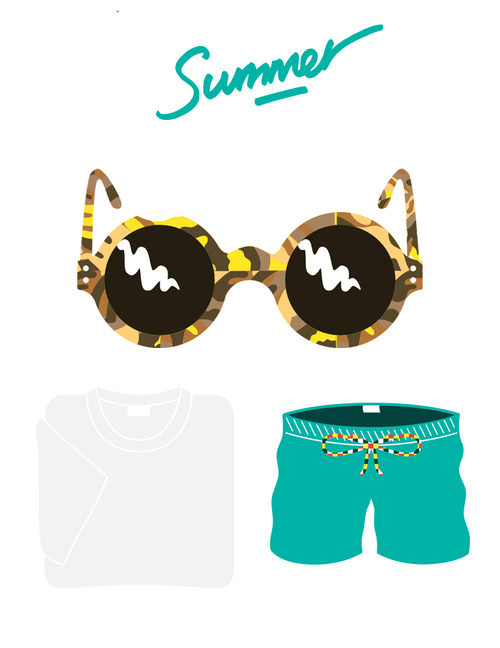 Summer inspired illustration this morning, this is what I #pattern #arnold #illustration #summer #fashion #style #michael