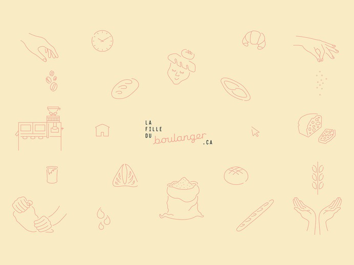 La Fille du Boulanger - Mindsparkle Mag Beautiful rebrand for La Fille du Boulanger, a gourmet bakery, created by Simon Laliberté in Montréal. #branding #corporate #design #identity #color #photography #graphic #design #gallery #blog #project #mindsparkle #mag #beautiful #portfolio #designer