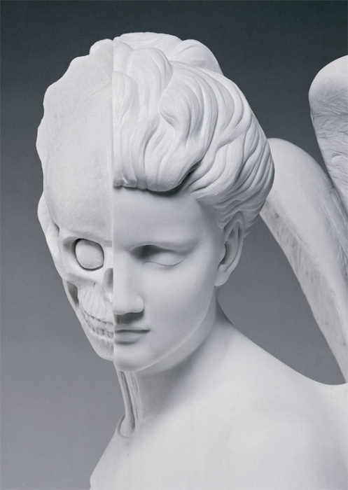 Damien Hirst, anatomy of an angel postcard #sculpture #anatomy #face #damien hirst
