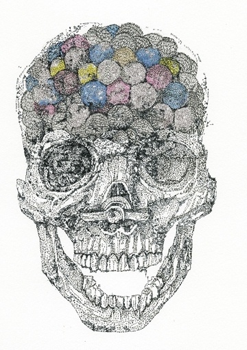 Spectacular Images Constructed from Letters by Erin Smith | Art Sponge #letters #smith #erin #image #art #skull #drawing