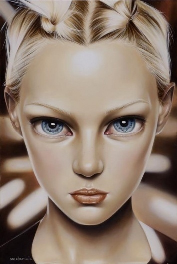 Oil Paintings by Sas Christian | Best Bookmarks #face #painting #oil