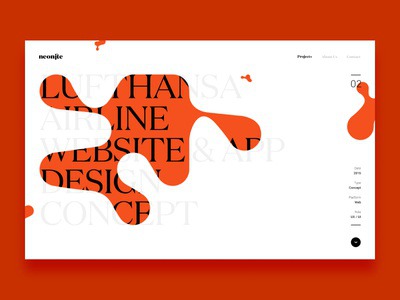 Homepage exploration portfolio typography ux ui design experiment exploration homepage