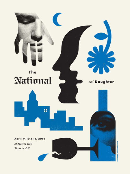 The National / Daughter - Doublenaut #gig #poster