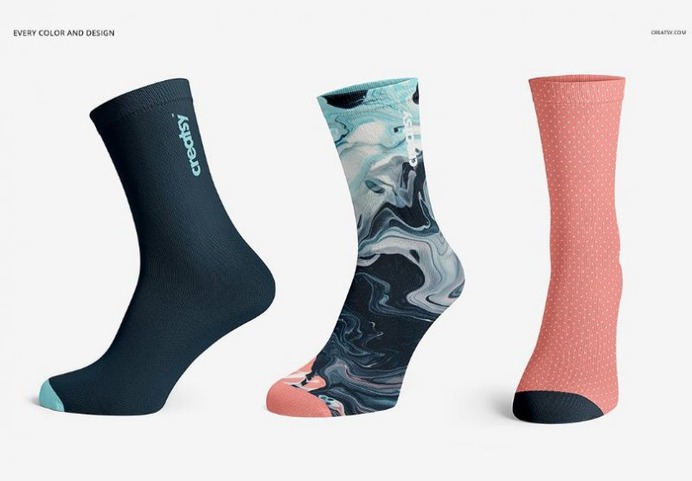 Professional Socks Mockup PSD