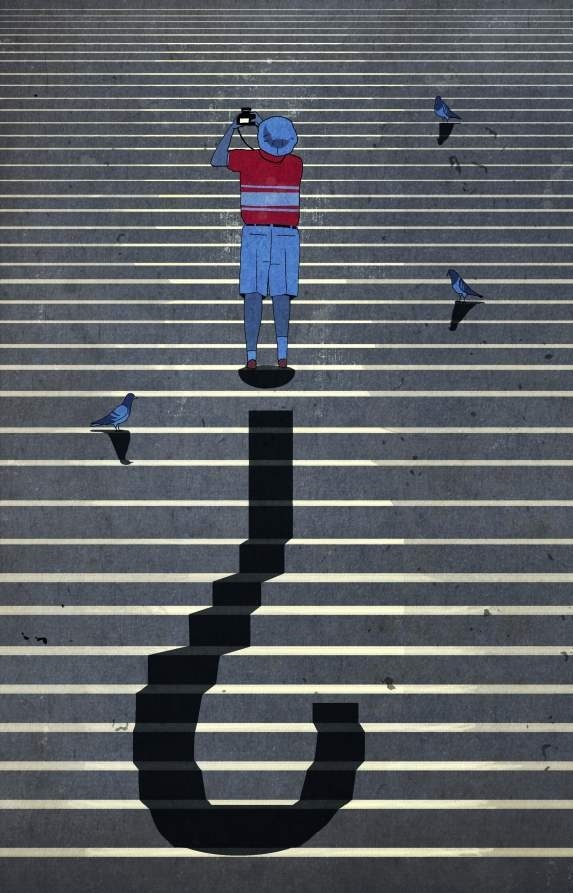 The future tourism #tourism #birds #interrogation #questioning #stairs