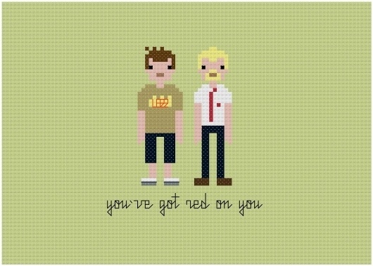 Embroidered samplers put scifi heroes in stitches #pixel