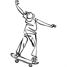 #illustration #KathrynRathke #linework #skate