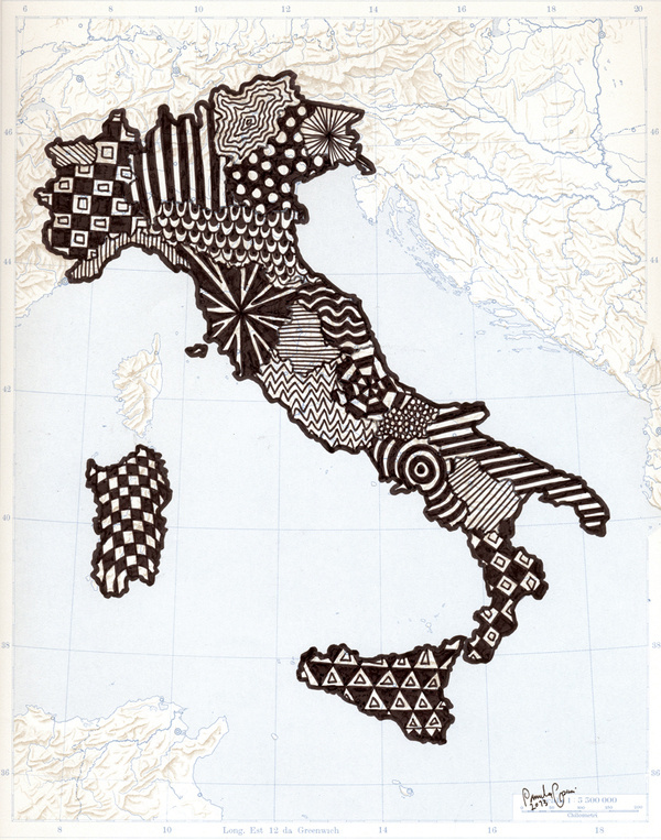 20 mondi d'Italia #illustration #atlas #drawing #italy